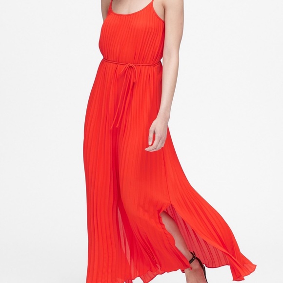 Sheffon red maxi dress - Picture 3 of 6